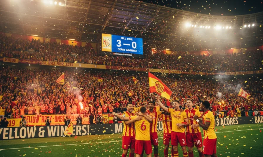 Galatasaray, Fenerbahçe’yi 3-0 ile Geçerek Şampiyonluğa Koşuyor